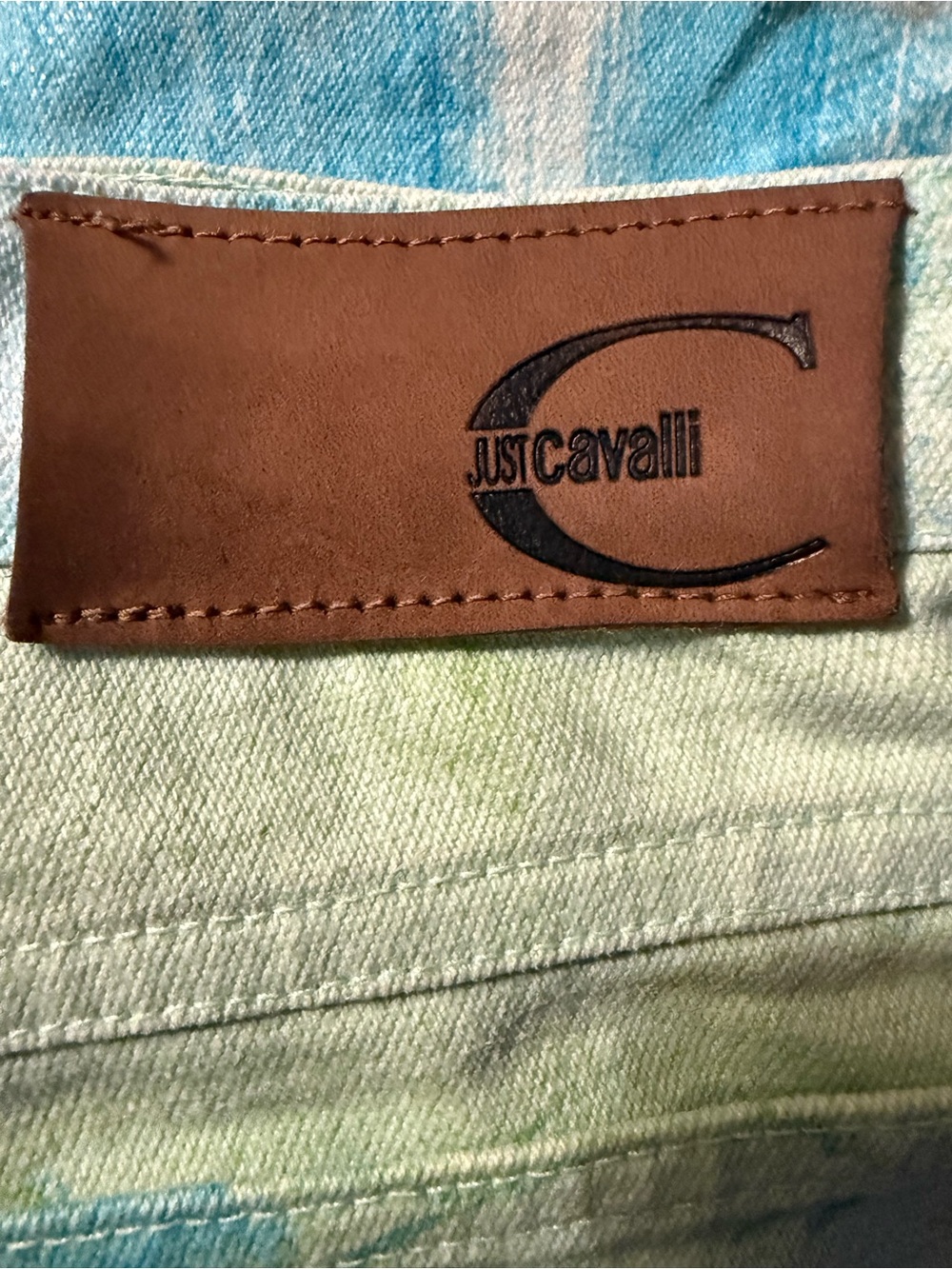Just Cavalli Vintage Y2K Tie Dye Low Rise Flare Jeans 26/27 - Picture 3 of 4